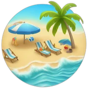 BEACH AND SUMMER sticker