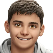 smiling boy portrait close-up sticker