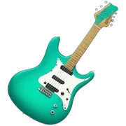 teal guitar sticker