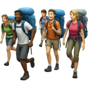 hiking sticker