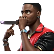 cool boy with jewelry weapon sticker