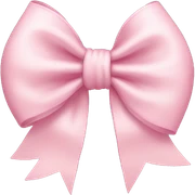 light pink bow sticker