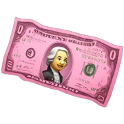pink money sticker