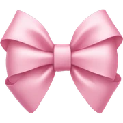 Light pink bow sticker