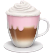 pink coffee sticker
