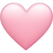 Light pink heart sticker