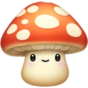 kawaii mushroom sticker