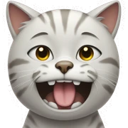 Crying cat sticker