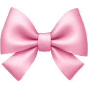 light pink bow on light pink bow sticker