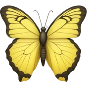 Yellow Butterfly sticker