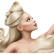 blonde girl in elegant profile sticker