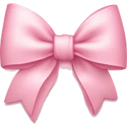 light pink bow on light pink bow sticker