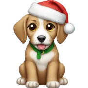 Christmas puppy sticker