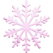 pastel pink snowflake  sticker