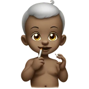 baby smokeing  sticker