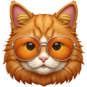 Cat with sunglasses sticker