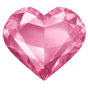 Pink Diamond heart sticker
