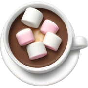 Hot chocolate with marshmallows  sticker