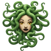 Medusa tattoo sticker
