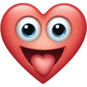 Heart with eyes sticker