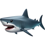 Shark with a top hat sticker