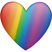 Rainbow heart  sticker