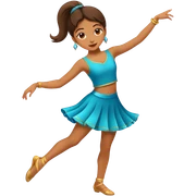 Girl dancing sticker