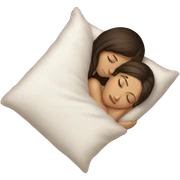 sleeping beauty brunette white girl with a silk pillow sticker