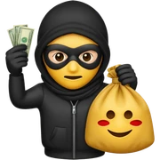 robber emoji sticker