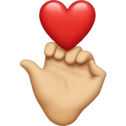 Heart sticker