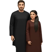 realistic couple behind door sticker