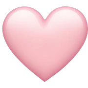 light pink heart  sticker