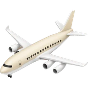 beige airplane sticker