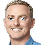 smiling boy with blue eyes sticker