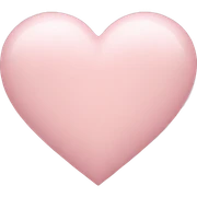 Pale pink heart  sticker