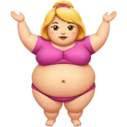 Fat girl sticker