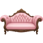 light pink victorian sofa sticker