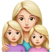 Mom and daughter sticker