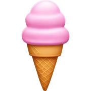 Pink ice cream  sticker