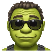 shrek with sunglasses sticker