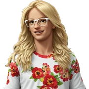 blonde boy with floral shirt sticker
