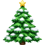 Christmas tree with Snow  sticker