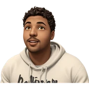 handsome young man in hoodie sticker