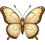 beige butterfly sticker