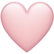 Light pink heart sticker