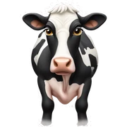 Cow sticker