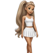 Ariana grande short skirt sticker
