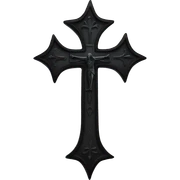 gothic and gothic and grunge cross sticker
