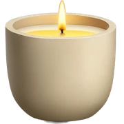 Scented Candle in beige concrete vessel sticker
