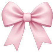 light pink bow sticker